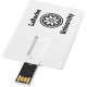 Karta USB Slim, 4 GB - bílá 4