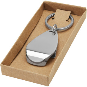 Prívesok na kľúče otvárač - Stříbrný