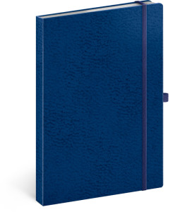 Notes Vivella Classic modrý/modrý, linajkovaný, 15 x 21 cm - modrá