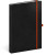 Notes Vivella Classic čierny/oranžový, linajkovaný, 15 × 21 cm - farba čierna