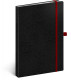 Notes Vivella Classic čierny/červený, bodkovaný, 15 × 21 cm - čierna 5