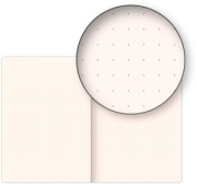 NOTIQUE Notes Vivella Classic čierny/biely, bodkovaný, 15 x 21 cm