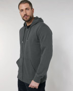 The unisex zip-thru hoodie sweatshirt