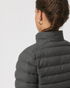 The wool-like women's padded jacket