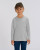 Detské tričko s dlhými rukávmi - Stanley Stella, farba - heather grey, veľkosť - 3-4/98-104cm