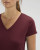 Dámske tričko s výstrihom v tvare V - Stanley Stella, farba - burgundy, veľkosť - XS