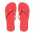 PE pláž papuče, farba - červená, veľkosť - L