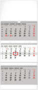 Nástenný kalendár 3-mesačný štandard skladací 2024, 29,5 × 69,5 cm