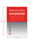 Nástenný kalendár Trhací týždenný 2024 SK, A5
