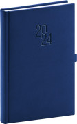 Denný diár Vivella Classic 2024, modrý, 15 × 21 cm