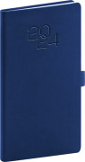 Vreckový diár Vivella Classic 2024, modrý, 9 × 15,5 cm