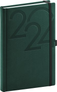 Denný diár Ajax 2024, zelený, 15 × 21 cm