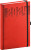 Denný diár Silhouette 2024, červený, 15 × 21 cm, farba - červená