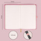 Notes Ružový, bodkovaný, 13 × 21 cm