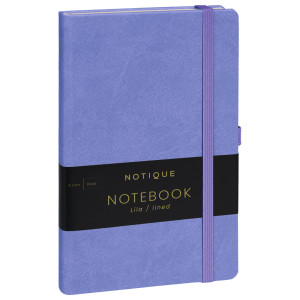 NOTIQUE Notes Lila, linajkovaný, 13 x 21 cm