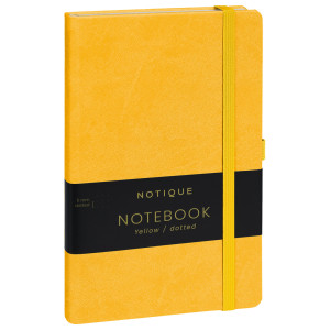 NOTIQUE Notes Žltá, linajkovaný, 13 x 21 cm