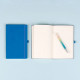 Notes Modrý, bodkovaný, 13 × 21 cm