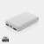 Powerbanka 5000 mAh z RCS recykl. plastu - XD Collection, farba - biela
