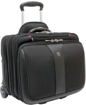 Wenger PATRIOT - 15,4 a 17" dvojitá business brašna na kolečkách, čierna