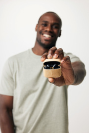 TWS slúchadlá z RCS RPET a bambusu - XD Collection