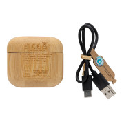 TWS slúchadlá z RCS RPET a bambusu - XD Collection