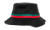 Strip Bucket klobúk - Flexfit, farba - black/firered/green, veľkosť - One Size