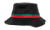 Strip Bucket klobúk - Flexfit, farba - black/firered/green, veľkosť - One Size