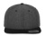 Chambray-Suede Snapback šiltovka - Flexfit, farba - black/black, veľkosť - One Size