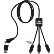 Nabíjací kábel rPET 5 v 1 s prenosom dát SCX.design C45 - SCX design