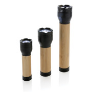 USB svietidlo Lucid 1W z RCS recykl. plastu a bambusu - XD Collection