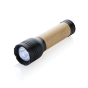 USB svietidlo Lucid 1W z RCS recykl. plastu a bambusu - XD Collection