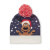 Vianočná pletená čiapka, farba - modrá