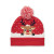 Vianočná pletená čiapka, farba - červená