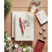 Zápisník A5, semienka v doskách