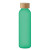 Matná sklenená fľaša 500 ml, farba - transparentní zelená