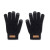 Hmatové rukavice z RPET, farba - černá