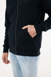 Mikina na zips s kapucňou IQONIQ Abisko z recykl. bavlny - Iqoniq