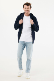 Mikina na zips s kapucňou IQONIQ Abisko z recykl. bavlny - Iqoniq