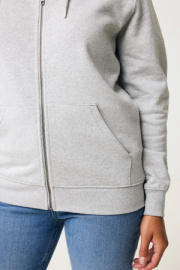 Mikina na zips s kapucňou IQONIQ Abisko z recykl. bavlny - Iqoniq