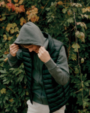 Mikina na zips s kapucňou IQONIQ Abisko z recykl. bavlny - Iqoniq