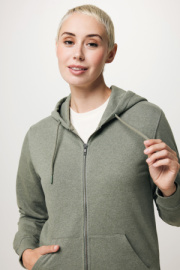 Mikina na zips s kapucňou IQONIQ Abisko z recykl. bavlny - Iqoniq