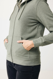 Mikina na zips s kapucňou IQONIQ Abisko z recykl. bavlny - Iqoniq