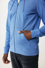 Mikina na zips s kapucňou IQONIQ Abisko z recykl. bavlny - Iqoniq