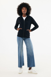 Mikina na zips s kapucňou IQONIQ Abisko z recykl. bavlny - Iqoniq