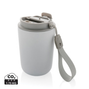 Termohrnček Cuppa z RCS recykl. nerezovej ocele s lanyardom - XD Collection