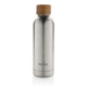 Termo fľaša Wood z RCS recyklovanej nerezovej ocele - XD Collection