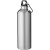 Hliníková fľaša na vodu Oregon z recyklovaného hliníka s certifikáciou RCS a karabínou, 770 ml, farba - stříbrný