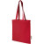 7l taška z recyklovanej bavlny Madras 140 g/m2, farba - červená