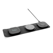 Cestovná bezdrôtová nabíjačka 3v1 Swiss Peak 15W z RCS RPET - Swiss Peak