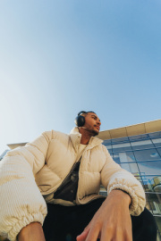 ANC slúchadlá Urban Vitamin Cupertino z RCS rec. plastu - Urban Vitamin